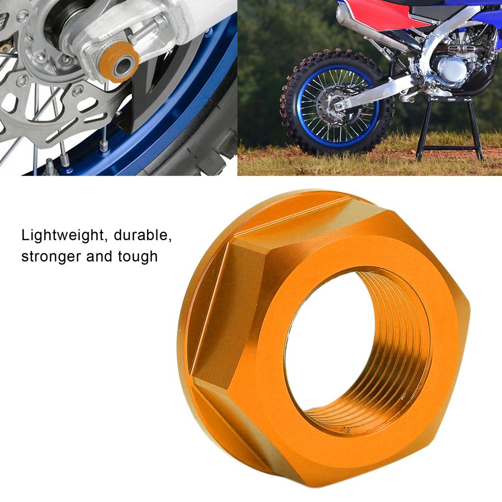 Motorcycle Rear Wheel Axle Nut M20 1.5 Aluminum Replacement for YZ125CelsiusYZ250 1 ‑2021