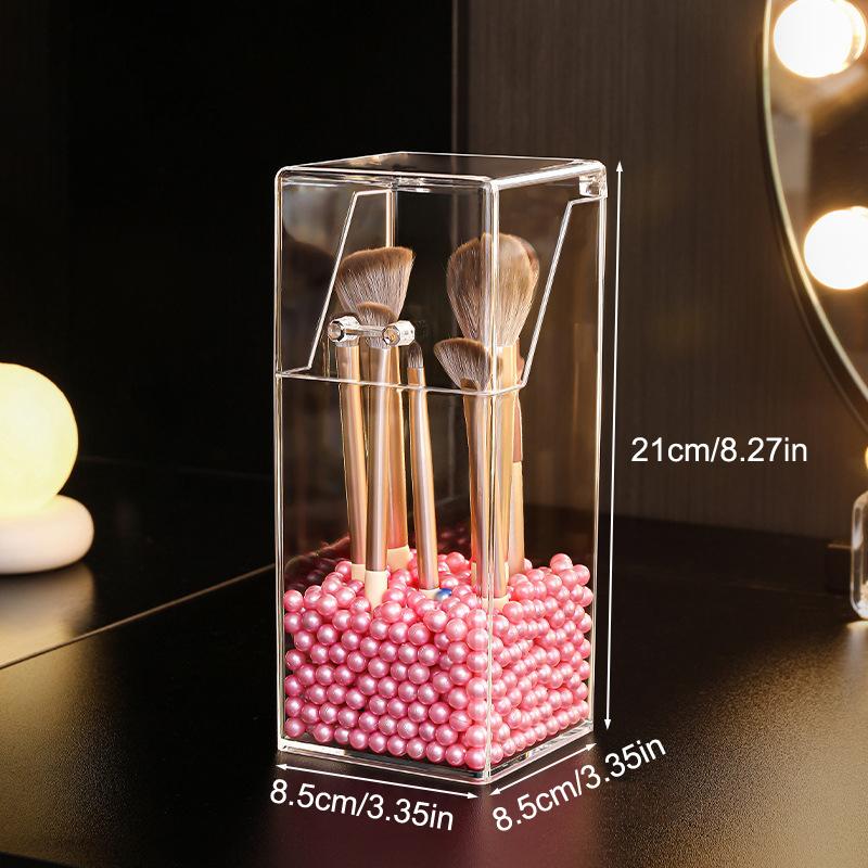 Clear Disposable Mask And Emesis Bag Storage Box Makeup Brush Storage Box Multifunctional Durable Practical Organizer Rack