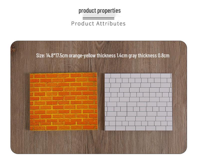 Northern Magic Upgraded Single-Sided Windproof Brick Wall Prop