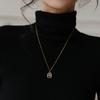 Leaf Necklace Female Niche Design Retro French Lamp Luxury Temperament Clavicle Chain Necklace Premium Durable