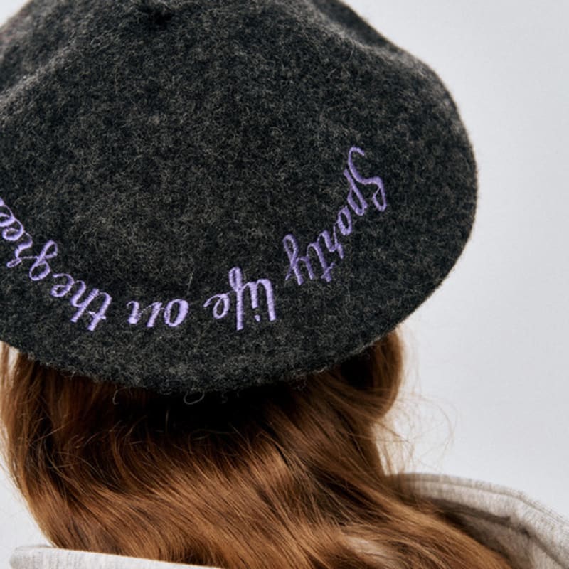 Le Sonnet Sporty Beret_Grey