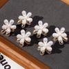 10pcs White Side Clips with Floral Accents Multifunctional Braiding and Hair-Tying Clips for Day and Night Hair Clips for Women