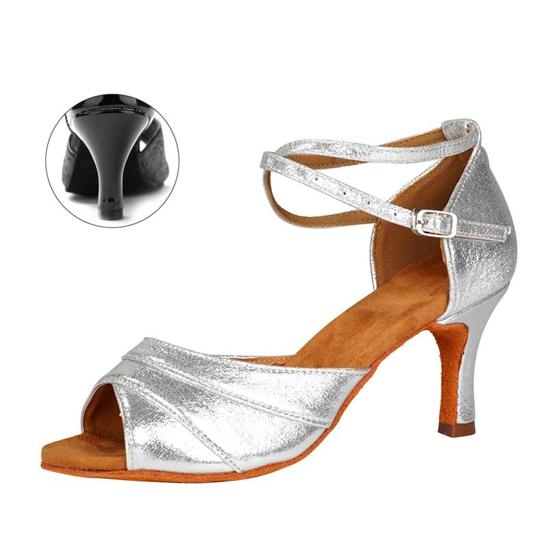Boty na latinskoamerické tance pro dospělé ženy střední podpatek měkká podrážka sálové taneční boty pro dámy výkonnostní boty