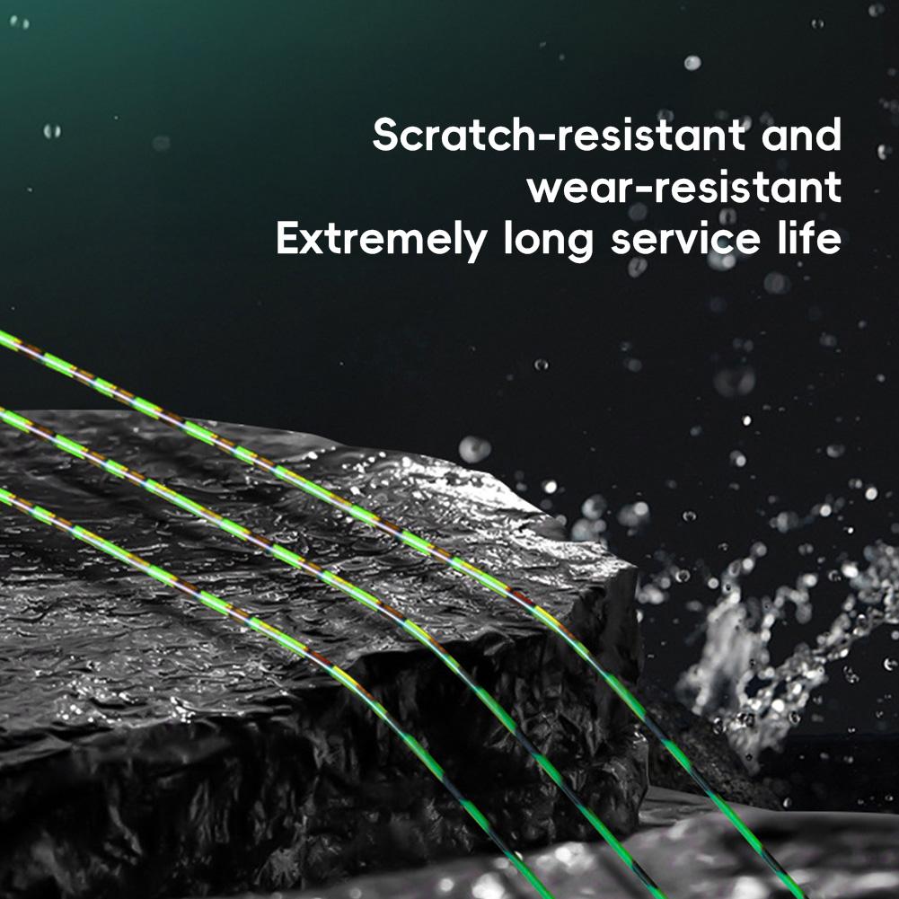 1 Rolle 300M Fluorocarbon-beschichtete Angelschnur Unsichtbare Schnur Super starke Zugfestigkeit Gepunktet Sinkend Nylon Pesca Angelzubehör