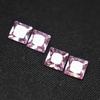 Natural CERTIFIED 30 Pcs Pink Sapphire Square Cut Loose Gemstone 5x5 mm Lot