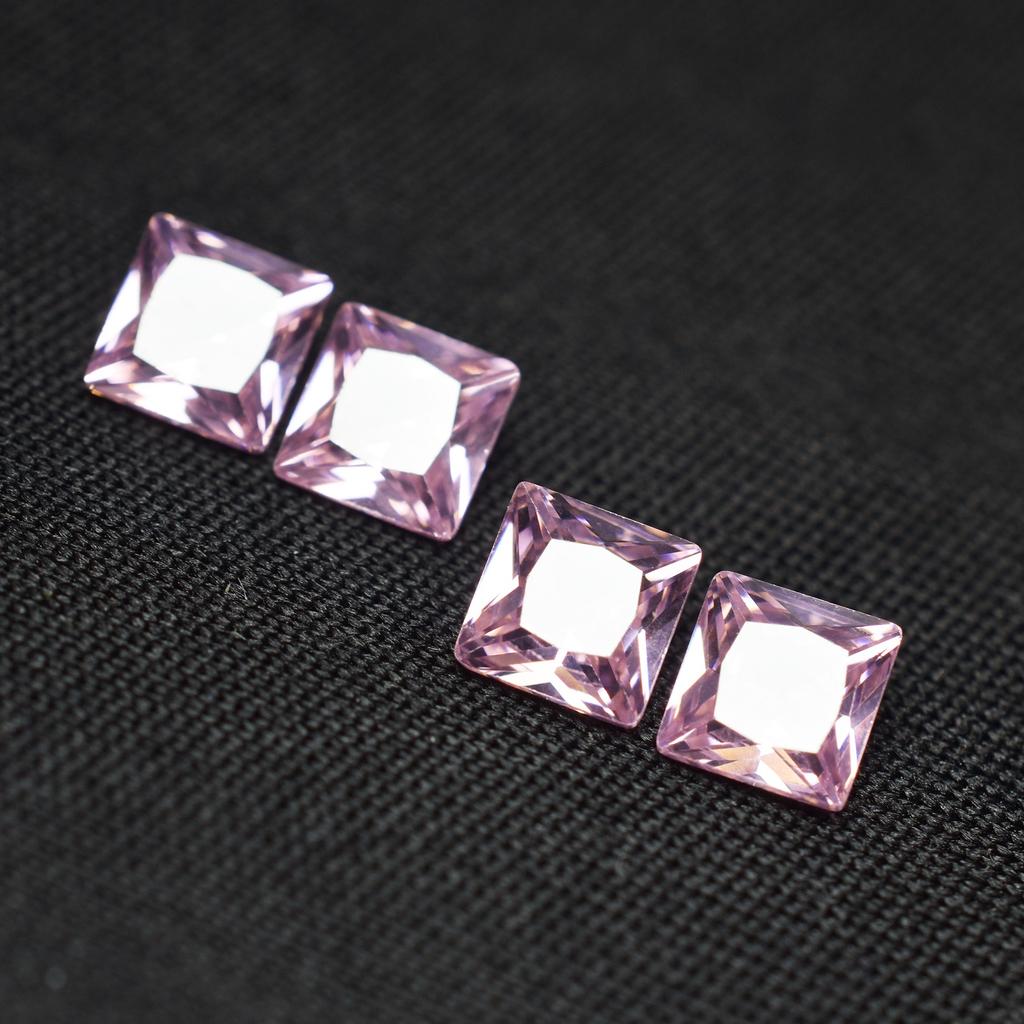 Natural CERTIFIED 30 Pcs Pink Sapphire Square Cut Loose Gemstone 5x5 mm Lot