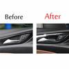 Carbon Fiber Look Inner Door Handle Bowl Cover Trim 4P For Buick Regal 2017-2020