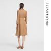 ELLASSAY Women's Merino Wool Blend V-Neck Midi Dress