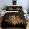 Golden Ornate Hand Bedding Duvet Cover Sets Duvet Covers Pillowcases Gifts (1 * Duvet Cover 2 * Pillowcases, Without Duvet Insert)