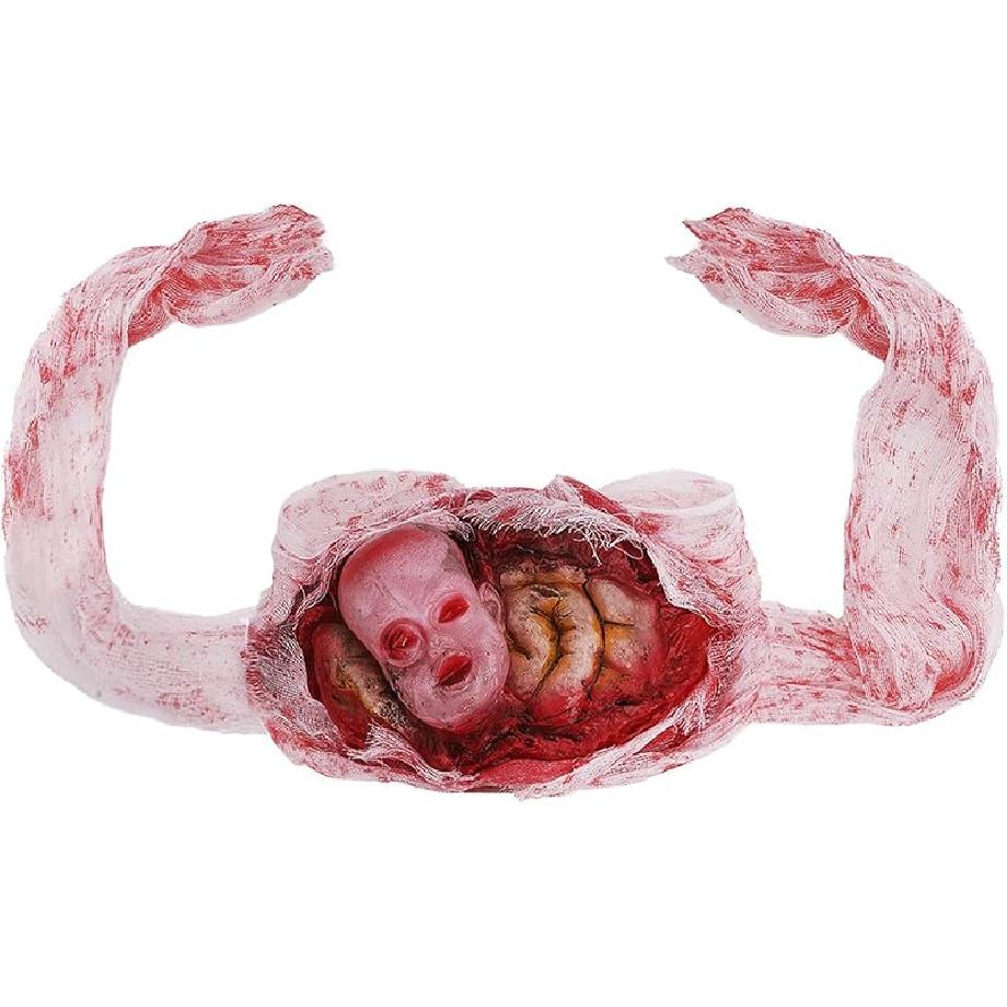 MioCloth Halloween Zombie Costume Scary Bloody Waistband Party Cosplay Haunted House Prop