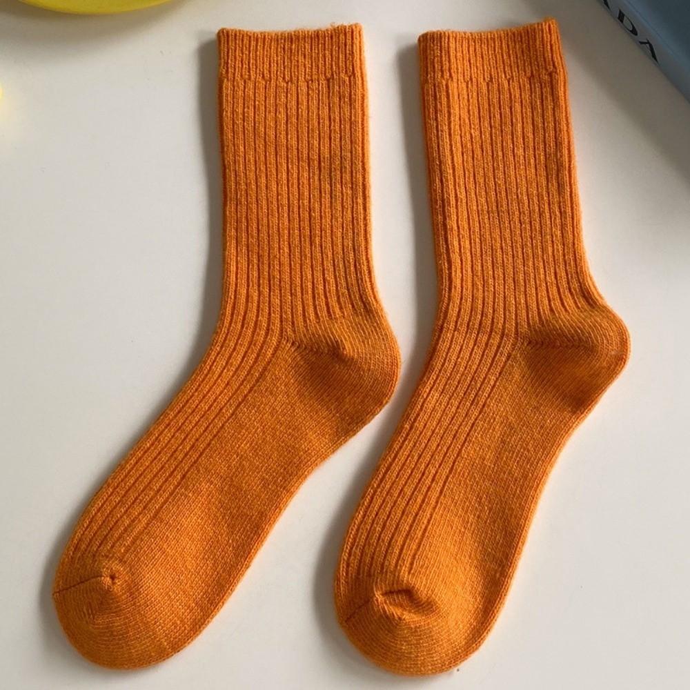 Thicken Mid-Calf Socks Warm Long Stockings New Knitted Socks Daily Wear