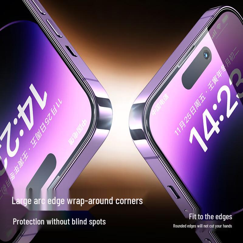 ShineMore Anti-Peep Tempered Glass Screen Protector for iPhone