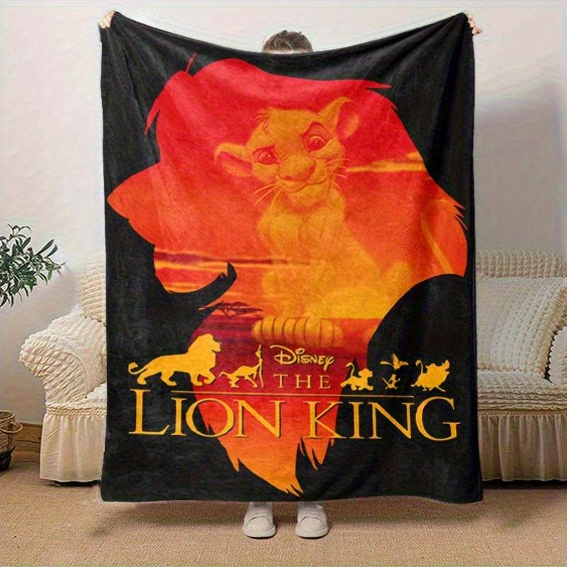 1pc, Lion King Home Decor Blanket: A Perfect Gift for Your Bedroom, Living Room, or Outdoor, Flannel Throw Blanket, Ideal for Couches