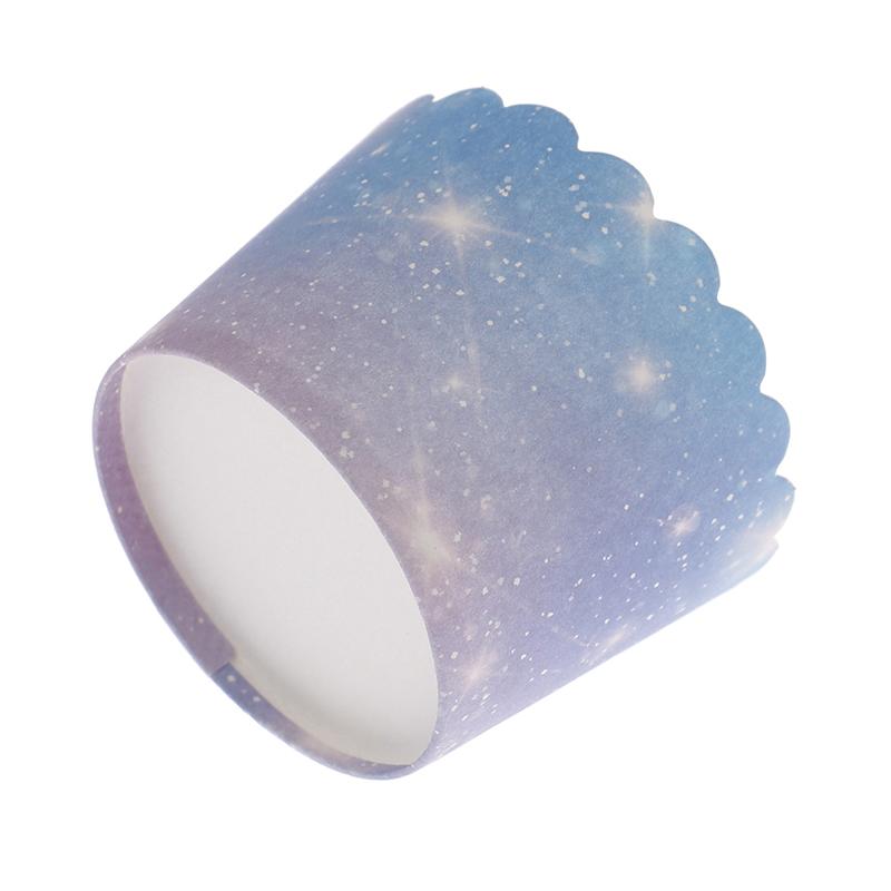 50Pcs Regenbogen Cupcake Liner Für Backen Gradienten Cupcake Wrapper Backen Tassen
