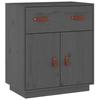 VidaXL Buffet Gris 65,5x40x75 cm Bois massif de pin 820129