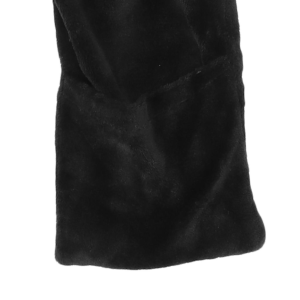 Heated Scarf Adjustable Temperature Long Heating Neck Scarf Neckwear with Pockets Black