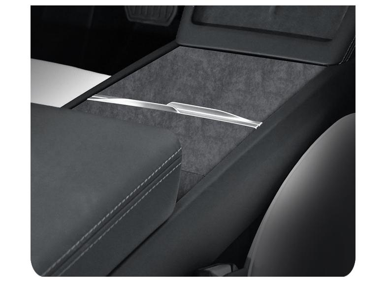 Tesla Model 3 Refresh Alcantara Suede Console Panel Cover