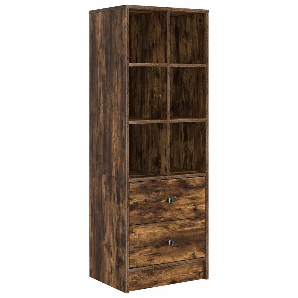 Highboard with Drawers Smoked Oak 45.5 x 34 x 127 cm