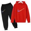 2026 Children Hoodie Letters Sports Pullover3-13Yrs Coat Sweatshirt+Pants -piece Set Boy Girl Toddler Clothes Fashion Set