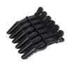 1/6pcs Black Alligator Hair Clips - Salon-Grade Non-Slip Grip, Wide Teeth & Double-Hinged for Hair Styling Clip Supplies