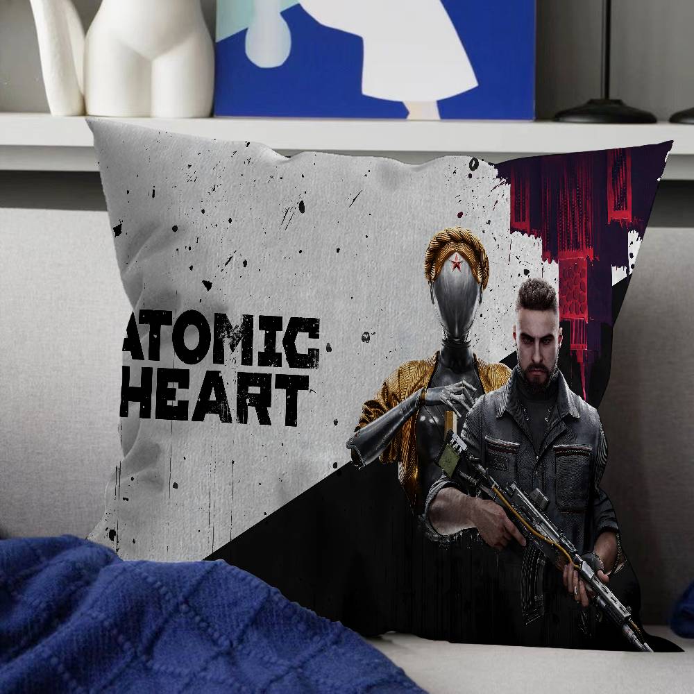 

Atomic Heart Винтажная наволочка Чехол для подушки Обивка Диванная накидка Декор для дома Наволочка 12x12Inch