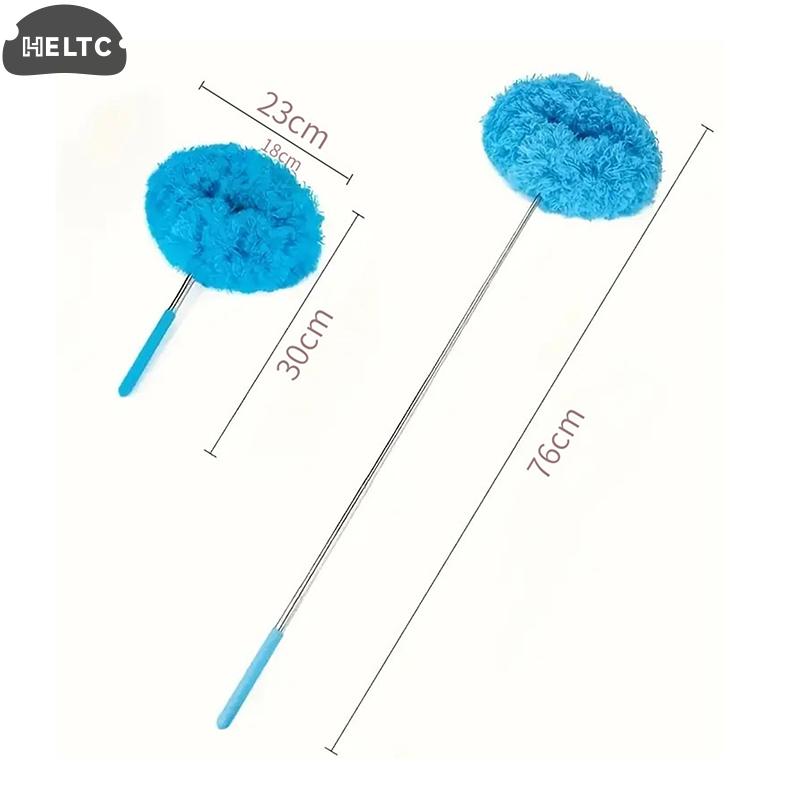 1*Microfiber Ceiling Fan Duster Extends Up To 80cm Long Handled Dust Locking Reusable Cleaner Brush For Home Effortless Cleaning