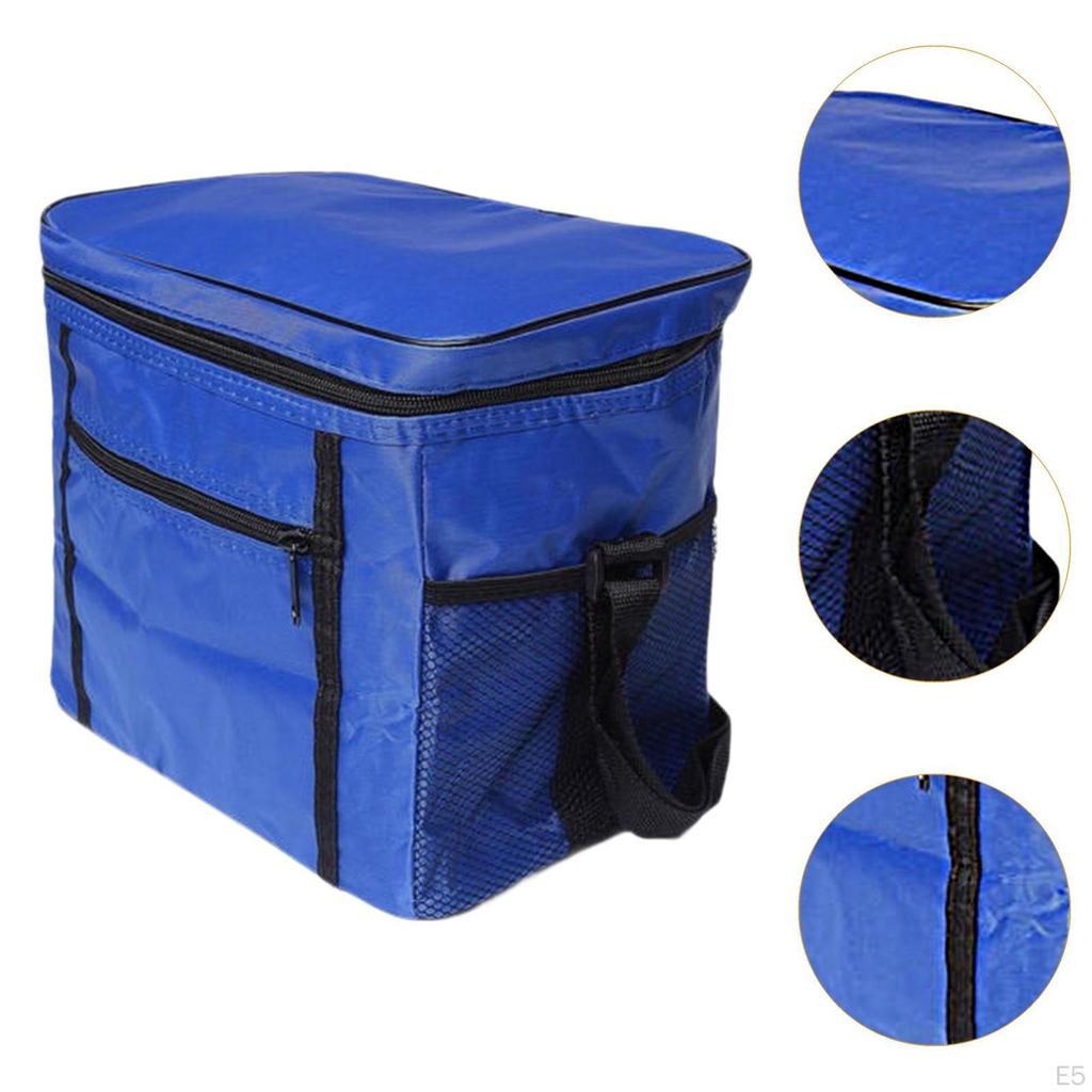 Food Cooler Bag Delivery Tote Zipper Portable Cold Thermal Cake Transport for
