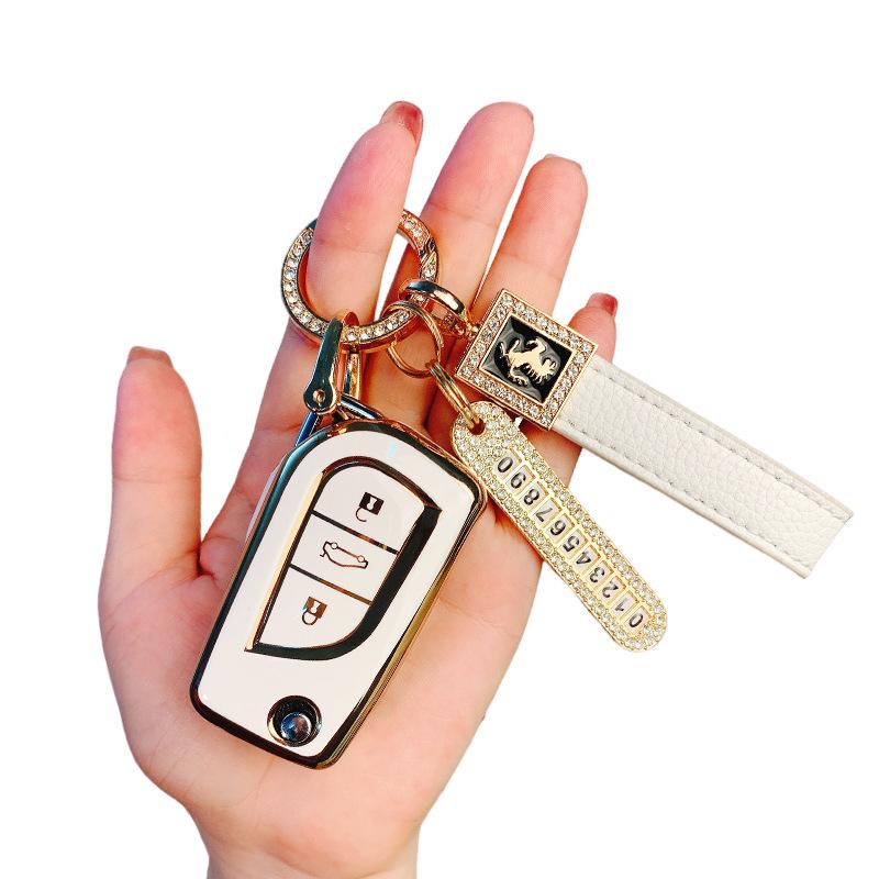 Toyota TPU Key Case for Corolla, Camry, Levin, Avalon, RAV4, C-HR, Highlander