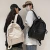 Schoolbag Japanese Schoolbag Mild Girl Vintage Solid Color Backpack Nylon Water-proof Campus Student Super Fire Backpack