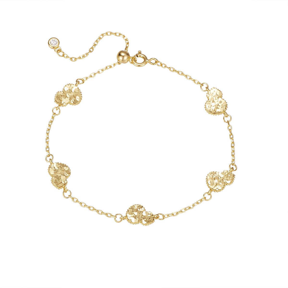 

S925 стерлингового серебра пять тыкв колотый лед ледяной браслет CNC искусство мода свет роскошь стиль ниша персонализированный браслет мода 925 silver