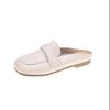 Baotou Slippers Women's Outer Wear 2025 Summer New One-pedal Muller Shoes Fashionable Versatile Evening Wind Lazy Half Drag