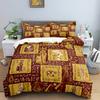 Ancient Egypt Pharaoh King Queen Duvet Cover African Egyptian Style Bedding Set For Teens Adults Black Tribe Ethnic Quilt Cover