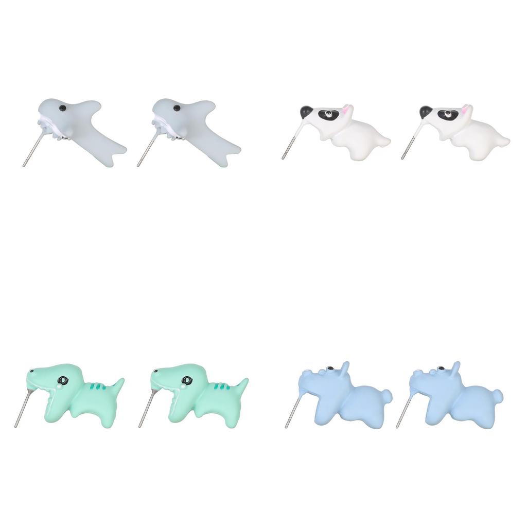 Alloy Earrings Animal Trendy Designs Featuring Dogs Sharks Dinos More And
