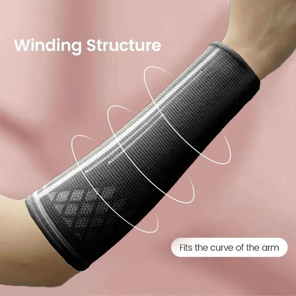 Black Volleyball Arm Sleeves Elastic Breathable Forearm Compression Sleeve Tennis Basketball Arm Warmers Passing Forearm Sleeve