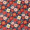 Asobishin Japanese Furoshiki Wrapping Cloth Ume Plum Blossom Black 100x100cm Water Repellent Polyester
