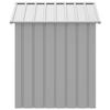 Vidaxl Buda Dla Psa, Z Dachem, Jasnoszara, 117X103X123 Cm, Stal