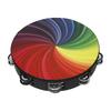 Dazzling Colour Hand Drum Double Row Jingles Kids Drum Musical Instrument Toy  Create