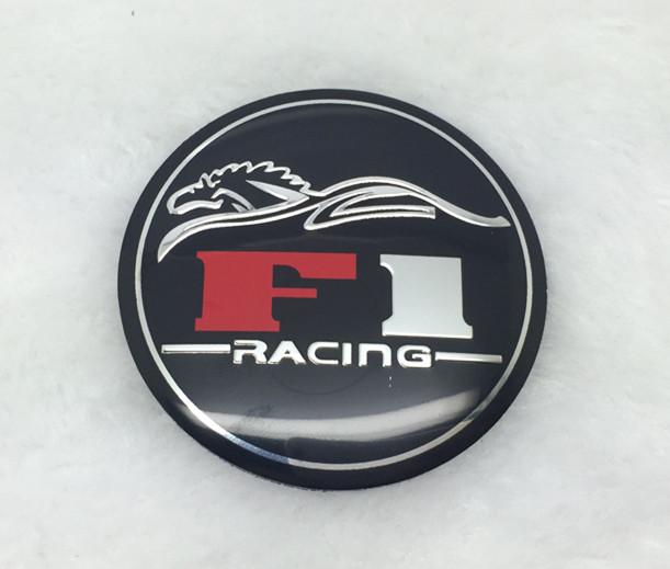 ATC1 4pcs 56mm 60mm 65mm Dragon or F1 RACING Patter 3D Stereo Aluminum Wheel Hub Caps Cover Emblem Badge Decal Stickers Car DIY