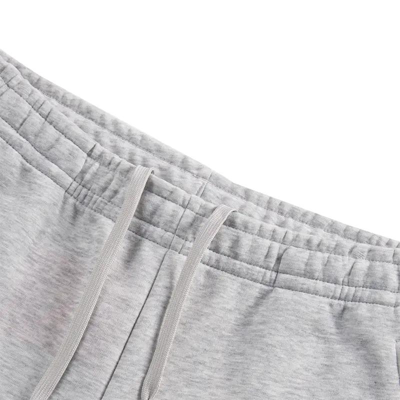 Li-Ning Simple Fashion Casual Cotton Comfortable Fleece Warm Versatile Cuffed Sweatpants Knitted Sports Pants Men Bottoms Coin-Gray AKLVJ63-1