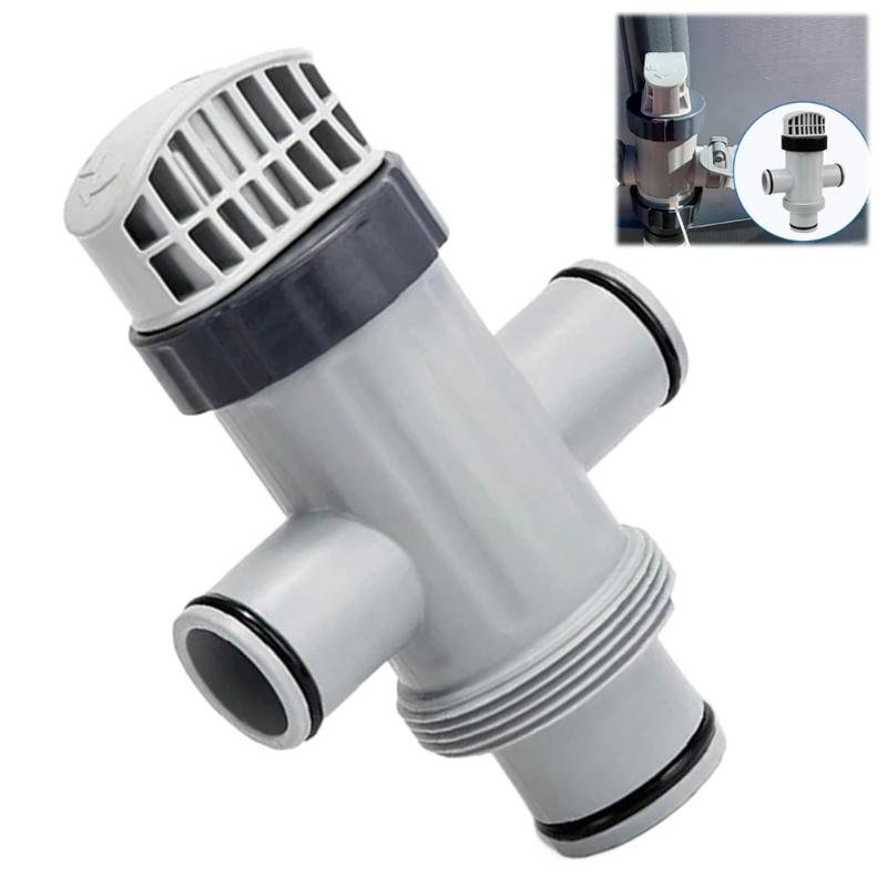 Heavy Duty Pool Valves Assembly and Hose Conversion Set Plastic Texture Suitable for Ground Pools Easy Installation