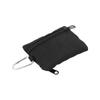 Small Men Coin Bag Multifunctional Zippered Nylon Wallet Transportation Card ID Card HolderBlack