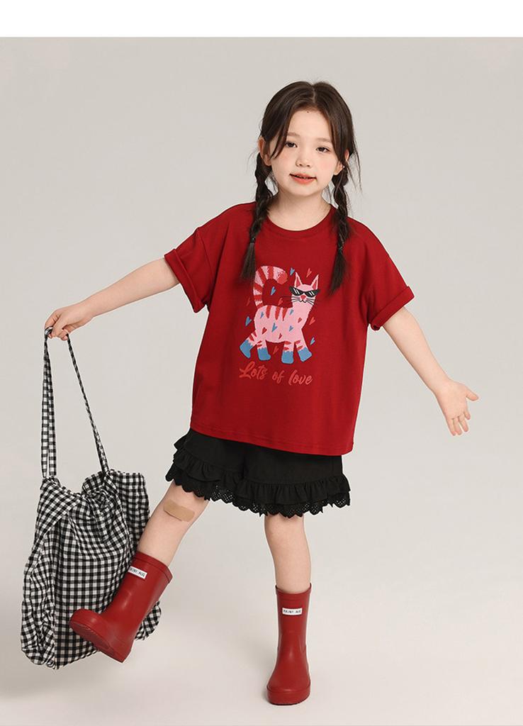 New products for boys and girls, pure cotton short sleeves