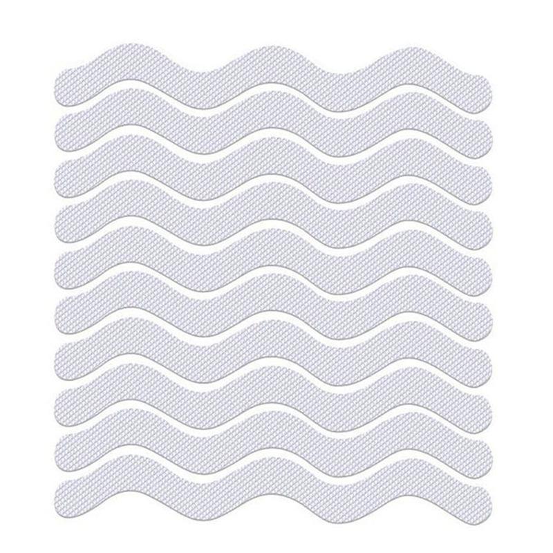 

24 шт./упаковка прозрачные противоскользящие наклейки для пола ванной комнаты и душа - противоскользящие полоски для пола ванной