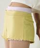 Debiweeo Women'S Yoga Wear Devi-B0061-Lemon Pilates Viviana Ribbed Shorts