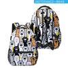 Trendy Kpop Youthful School Bags Unisex Cats Travel Bags 3D Print Oxford Waterproof Notebook Shoulder Backpacks