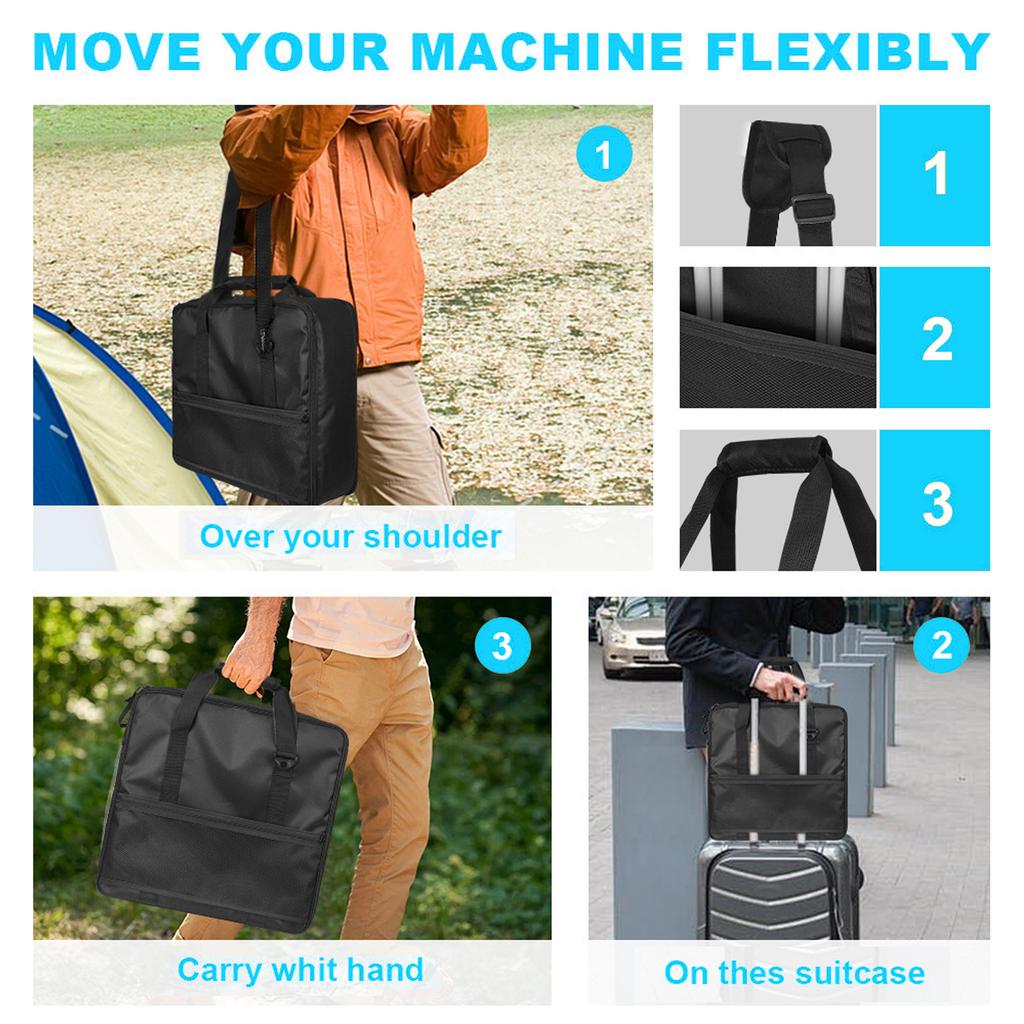 Slushie Machine Carrying Bag Oxford Cloth Portable Travel Storage Bag with Shoulder Strap for Outdoor Frozen Drink Maker