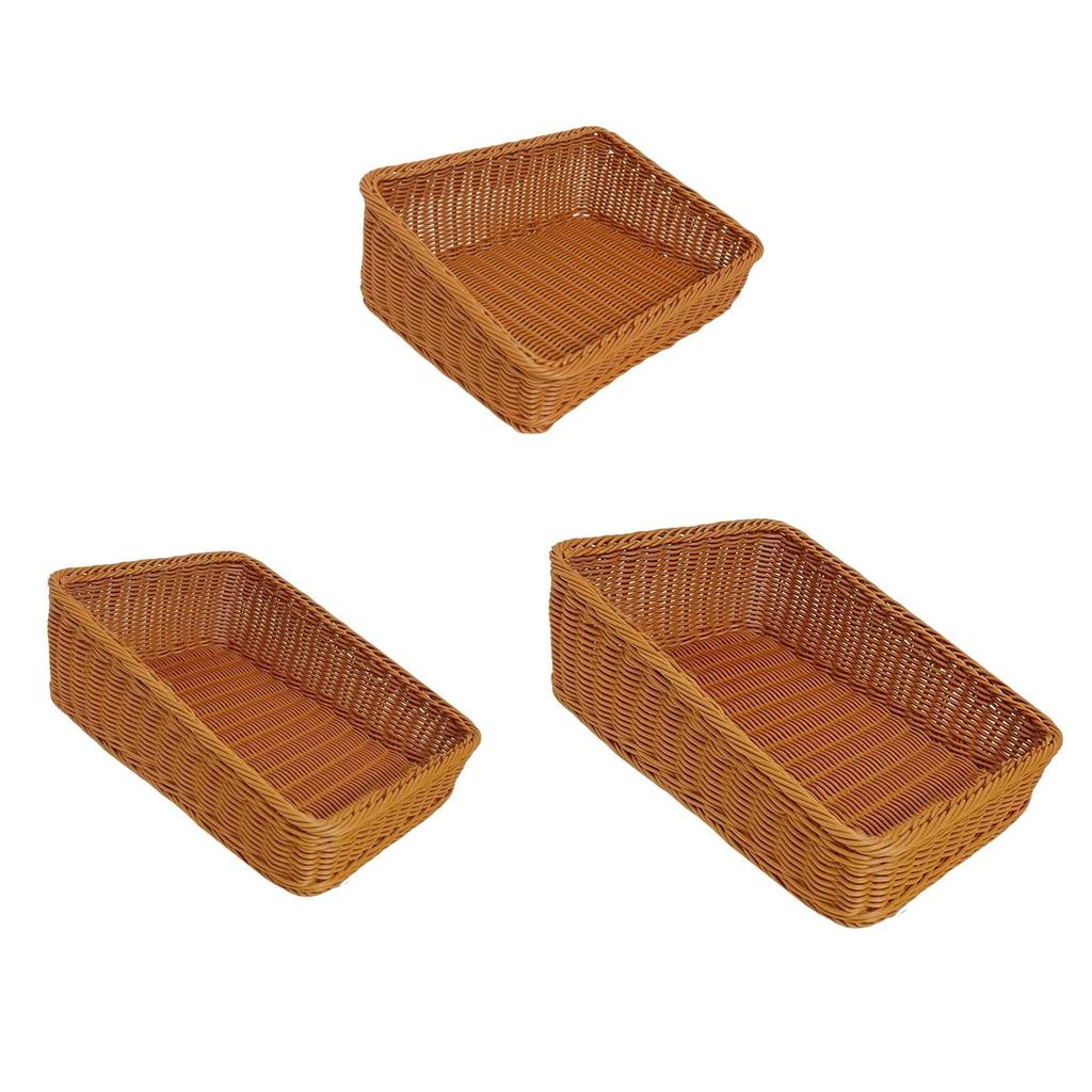Woven Basket, Rustic Style, Multifunctional Snack Tray, Bread Basket, Fruit