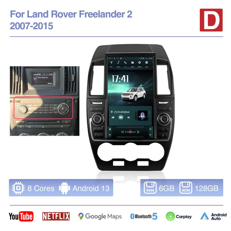 13.8inch For Land Rover Freelander 2 2007-2015 Android13 Auto Carplay 4G Car Multimedia Video Player GPS Navigation 360 camera