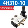 5/2 Way Pneumatic Air Hand Lever Operated Valve Manual Control 2 Position 3 5Port Push-Pull  4H210-08 4H310-10 4H410-15