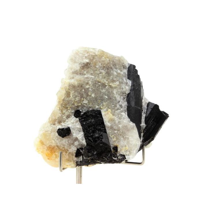 Pierres et Minéraux. Tourmaline Schorl + Quartz. 880.75 ct. Beauchaud, Puy-de-Dôme, France.